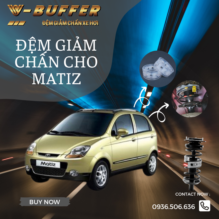 [Daewoo Matiz] Đệm cao su giảm chấn ô tô - Bộ 4 cái