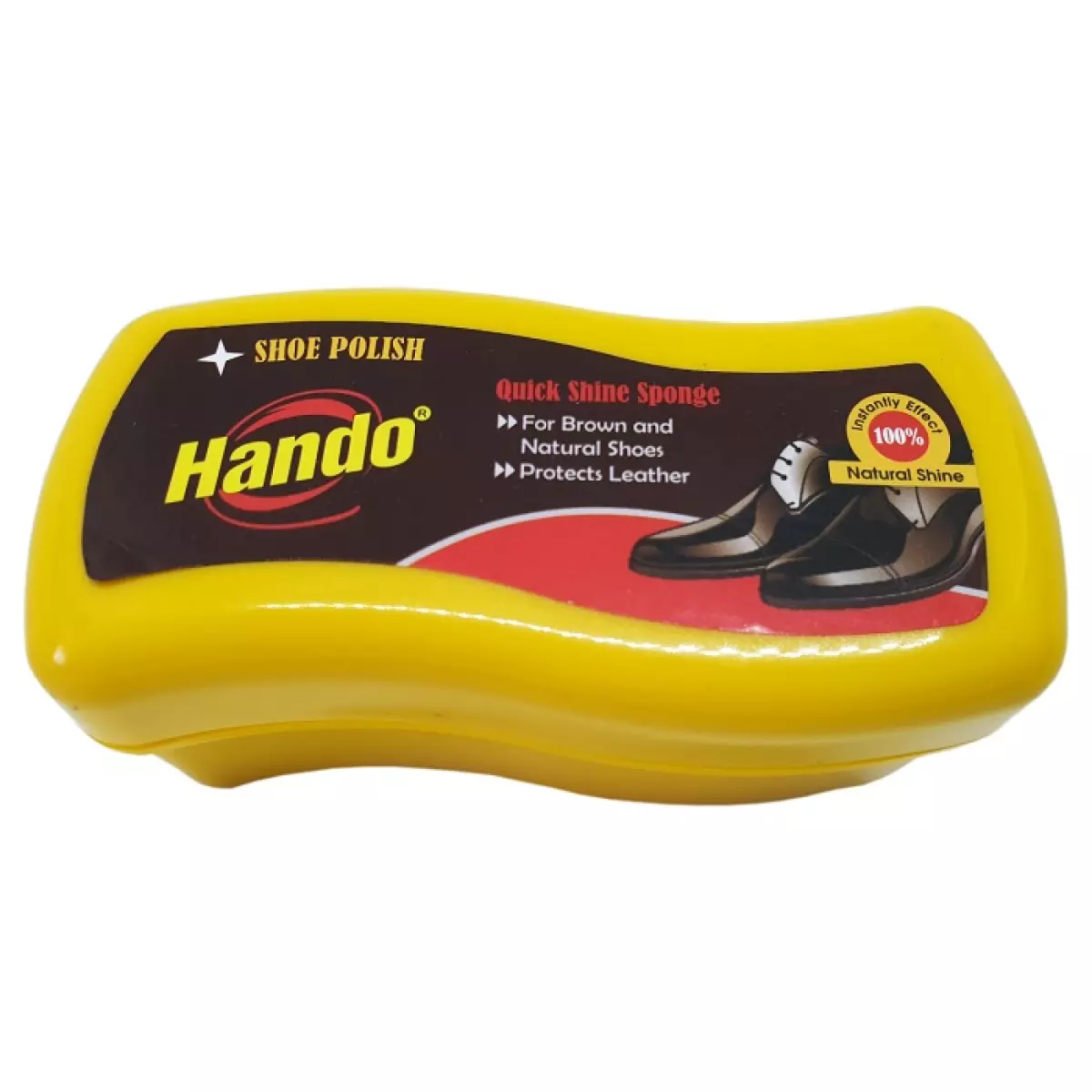 Xi mút đánh giày da nâu Hando