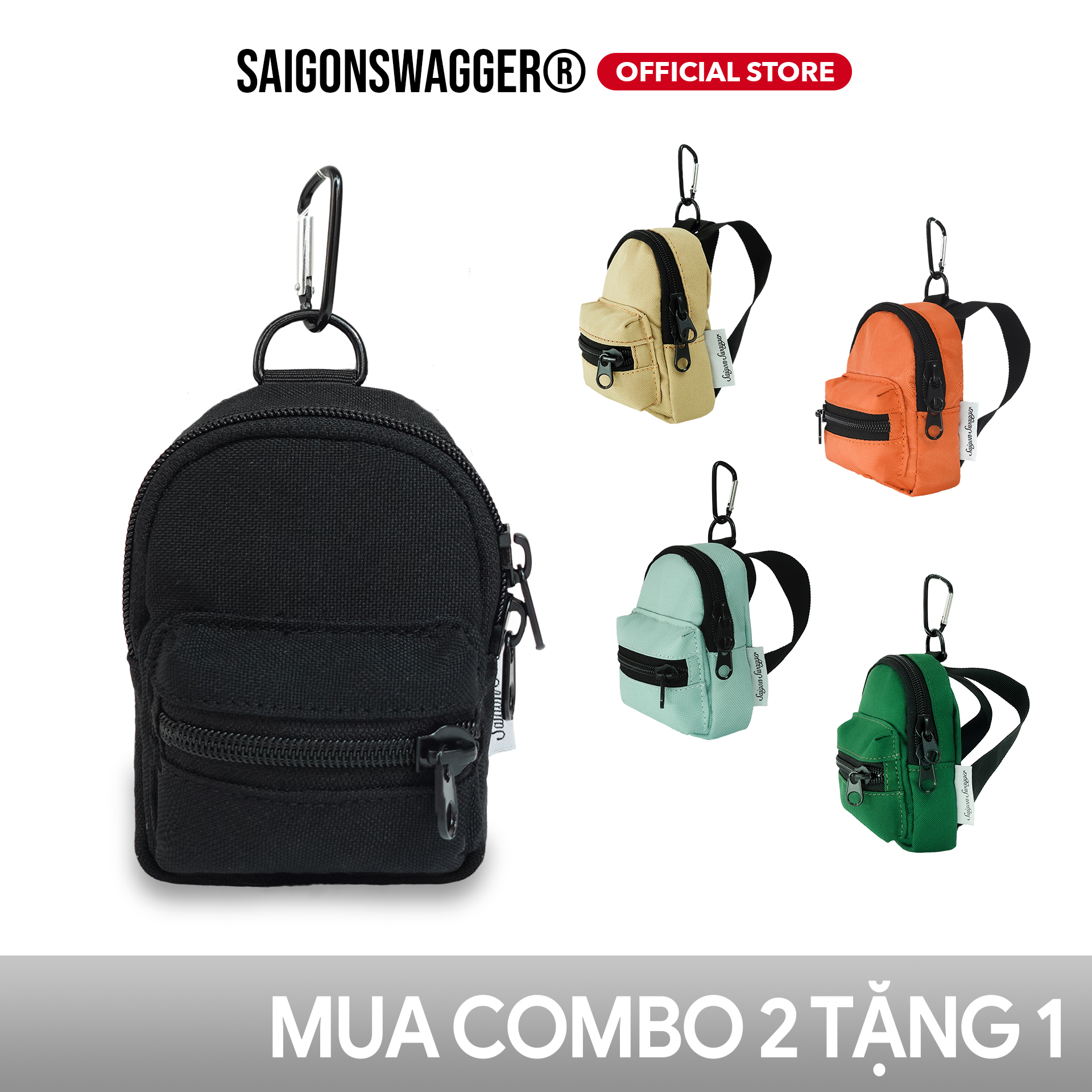 Móc khoá balo mini pocket backpack keychain saigonswagger