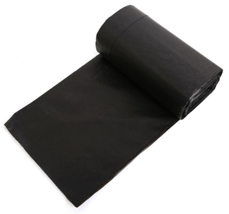 (0.5KG SIZE TRUNG) 1 Cuộn túi đựng rác ĐEN tự phân hủy sinh học Gia Phú