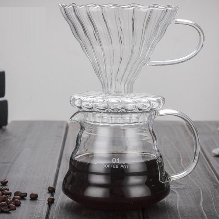 Bình pha cafe Drip Coffee 600ml phễu thủy tinh