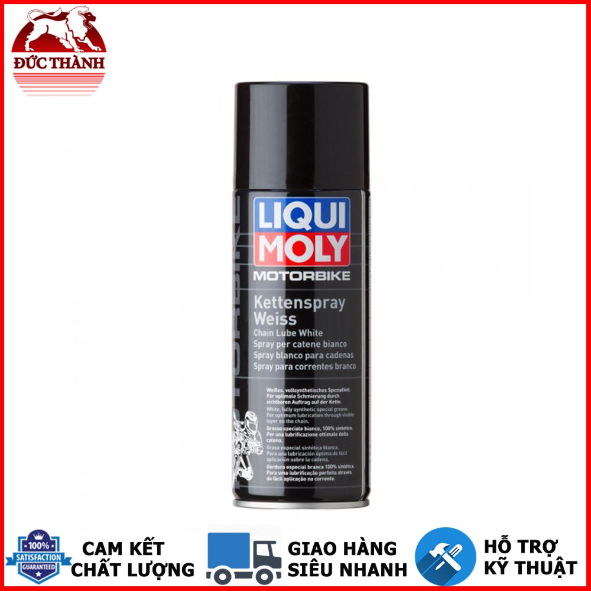 Chai xịt bôi trơn bảo vệ sên Liqui Moly Chain Lube White 1591 400ml