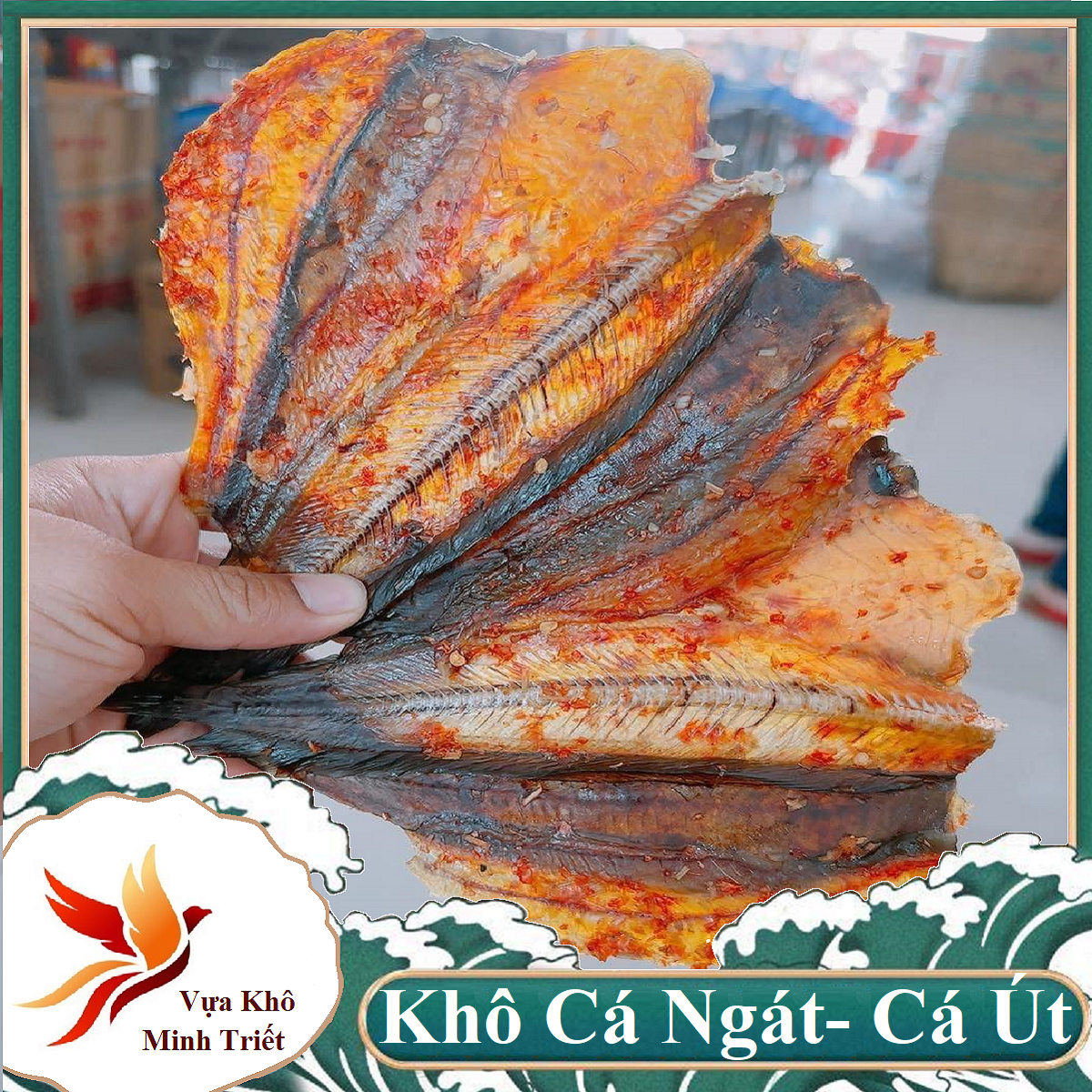 1 kg  KHÔ CÁ ÚT - CÁ NGÁT THỊT DÀY, DẺO DẺO, THƠM  NGON Y NHƯ HÌNH- Vựa Khô Minh Triết
