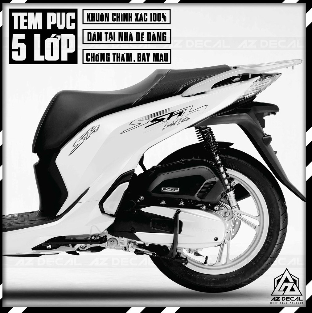 Tem chỉ sh 150 limited edition dán xe sh 2020/ decal dán sh2020 siêu đẹp, keo dán siêu chắc chống nước