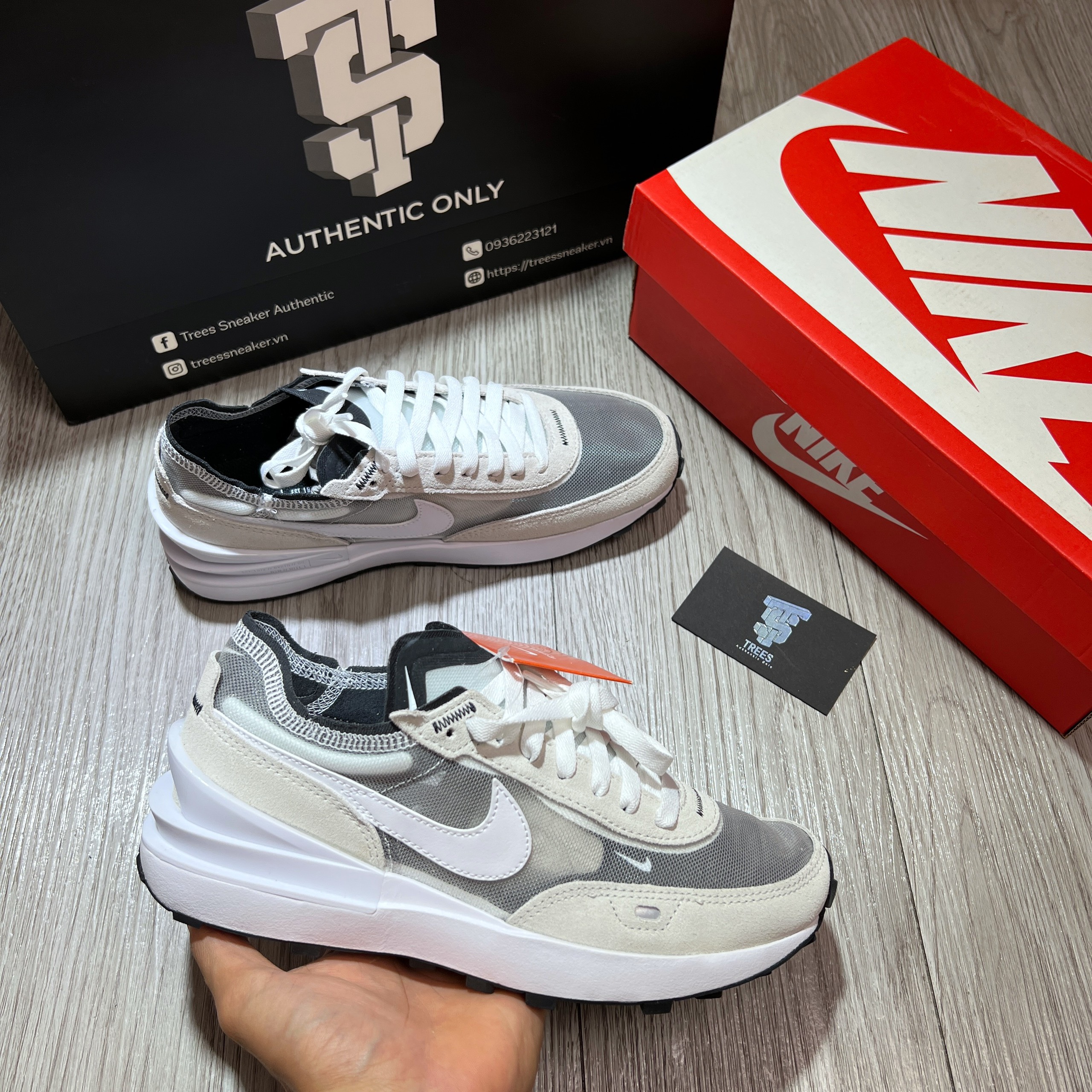Giày thể thao nike waffle one summit white da7995 100