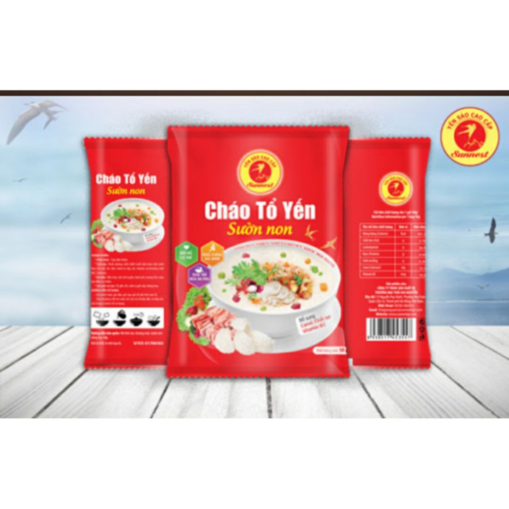 Cháo tổ yến sunnest - gói 50g