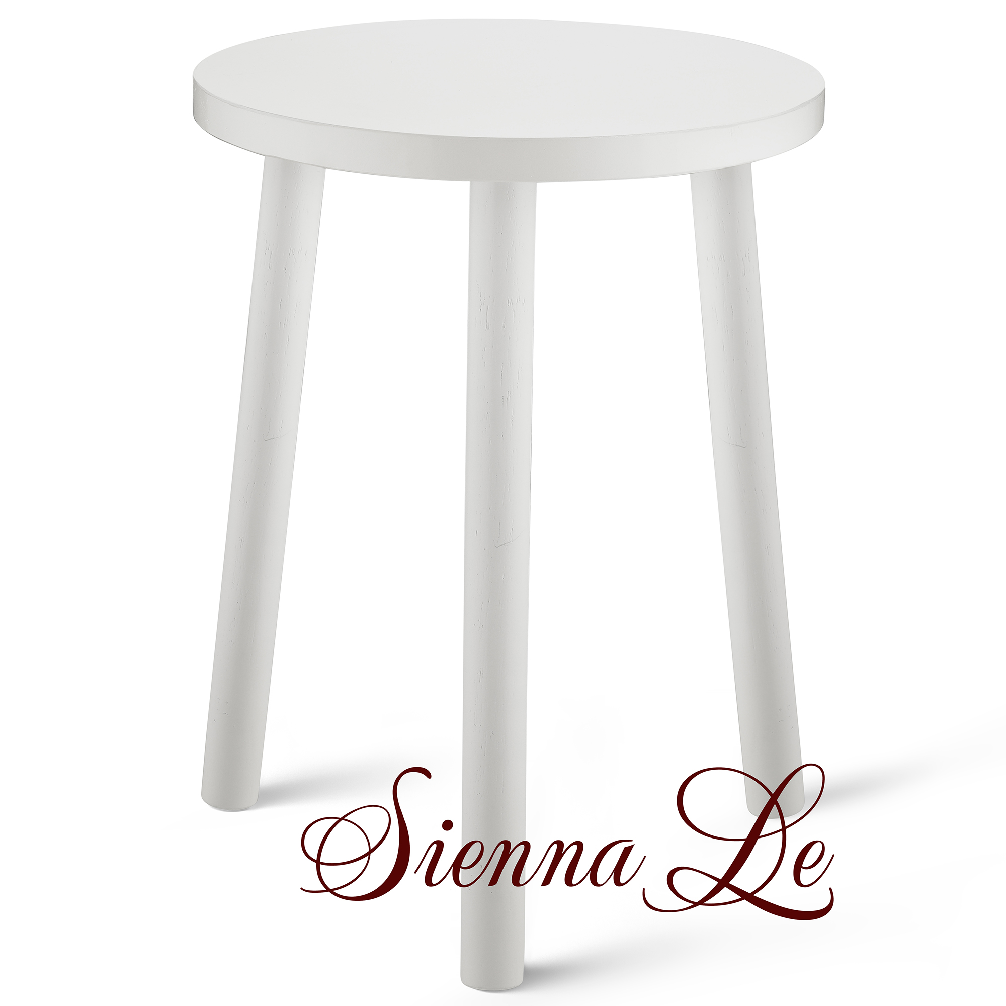 [Sienna Le] Đôn Gỗ Kệ Giá Tròn Nhỏ Đỡ Chậu Hoa - Chân Rời Tháo Lắp Dễ Dàng, 40x30cm, Bàn Trà Bàn Coffee