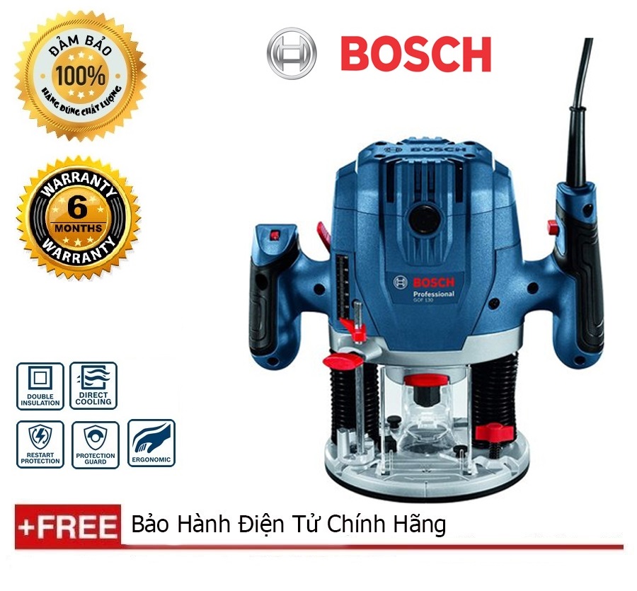 Máy phay gỗ Bosch GOF 130 - Bảo hành chính hãng 06 tháng