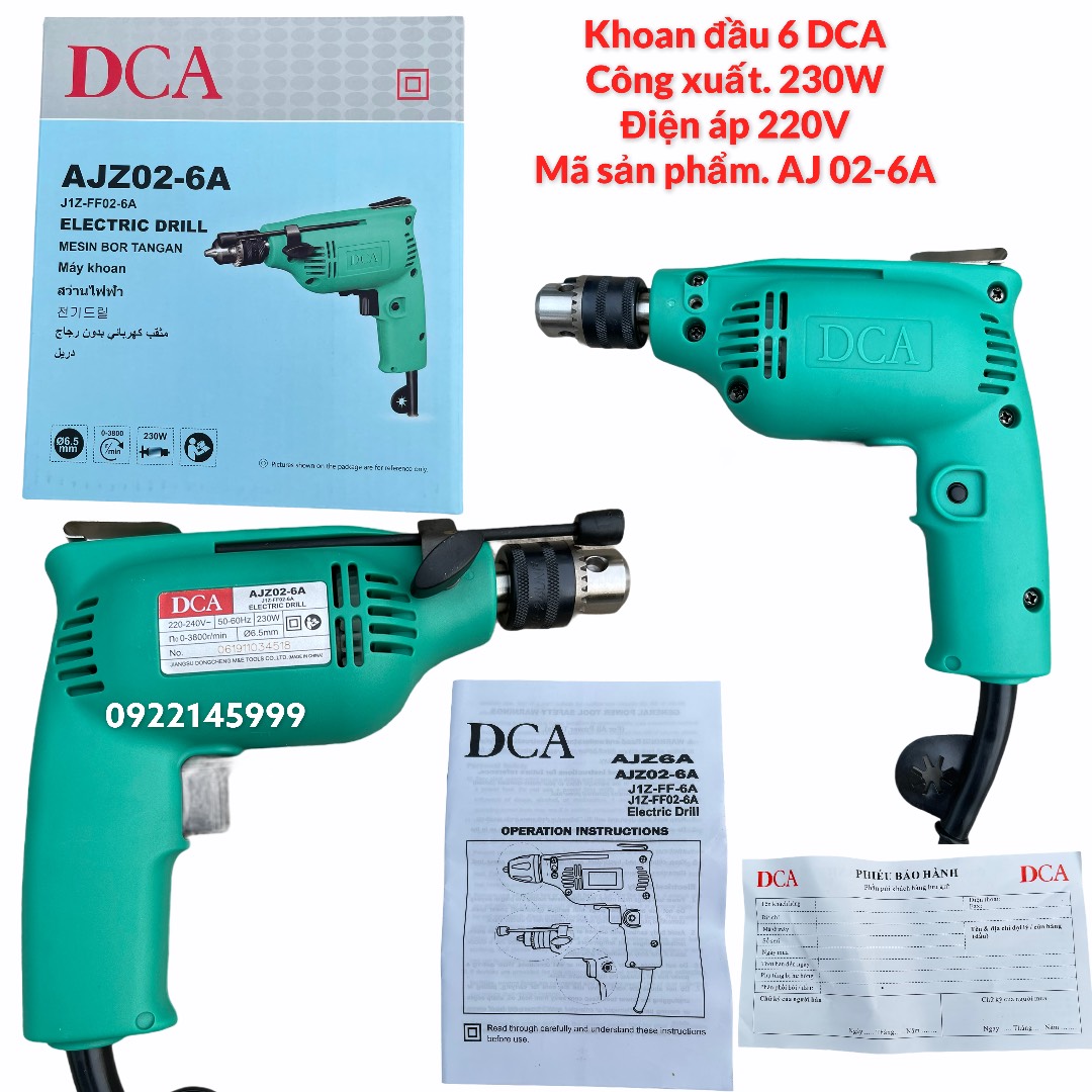 Máy khoan điện aj 02-6a dca 230w