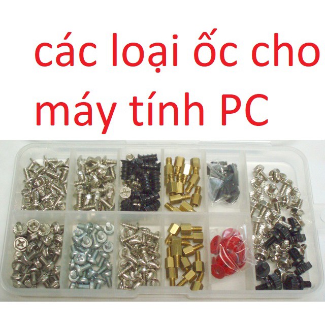 ốc vặn main, ổ cứng, nguồn, sdd cho máy tính
