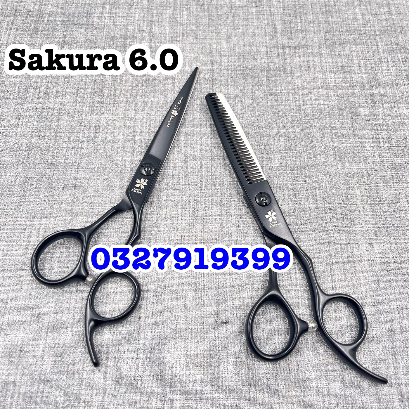 Kéo cắt tóc nhật sakura 6.0 in đen