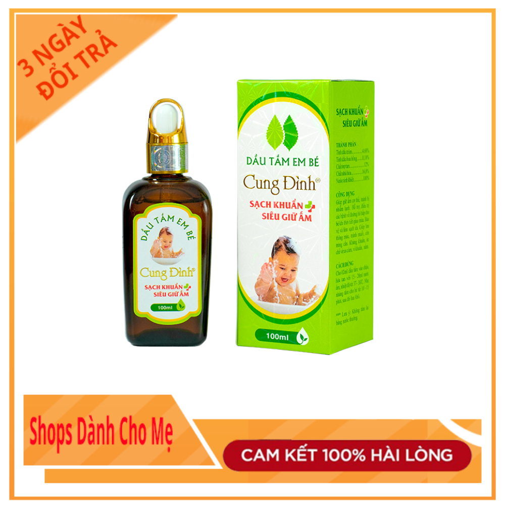 Dầu Tắm Thảo Mộc Cung Đình 100ml Chính Hãng | Rất Tốt Cho Trẻ Từ 2 Tháng - 6 Tuổi