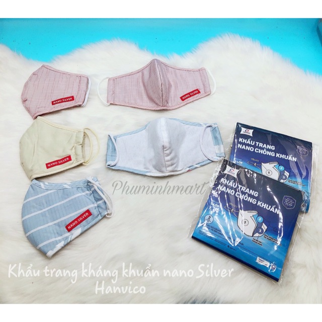 Khẩu Trang Kháng Khuẩn Nano Silver Hanvic- Hàng Việt Nam -Túi 2 Cái ( Có Lẻ 1 Cái )-9001556|Túi Nguyên 2 Cái