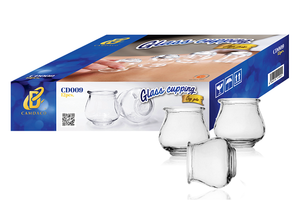 Hộp 12 ống giác hơi thủy tinh + kèm cây châm lửa