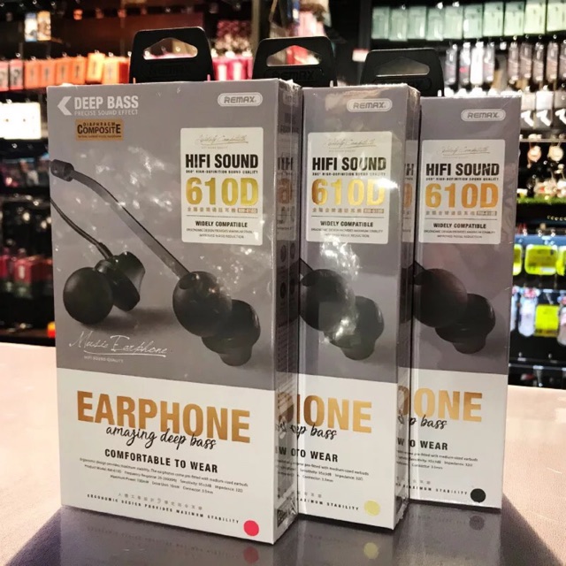 Tai nghe in ear có mic- chuẩn hãng remax 610d