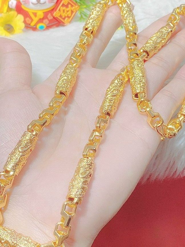 Dây chuyền nam nữ mạ vàng nhiều kiểu dáng d04270424