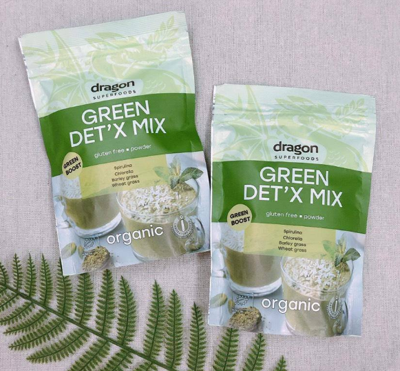 Bột xanh detox hữu cơ Dragon Superfoods 200g