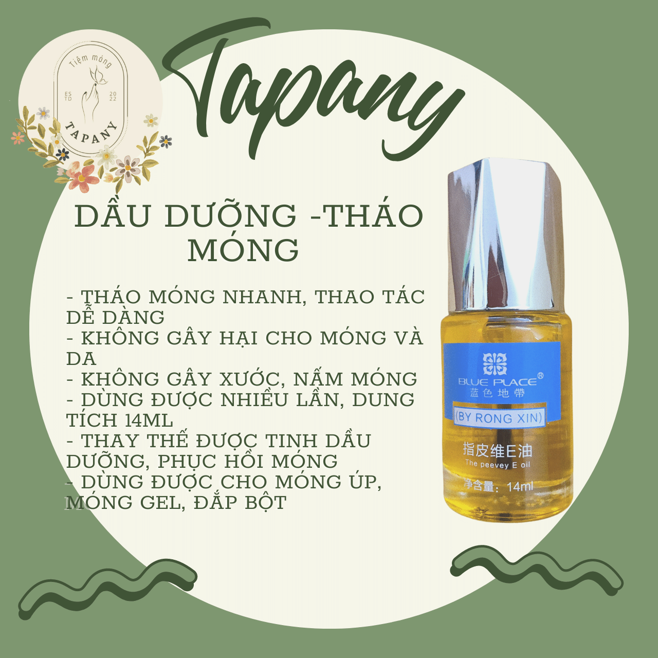 Nước tháo móng úp, móng bột, sơn gel úp siêu nhanh rongxin