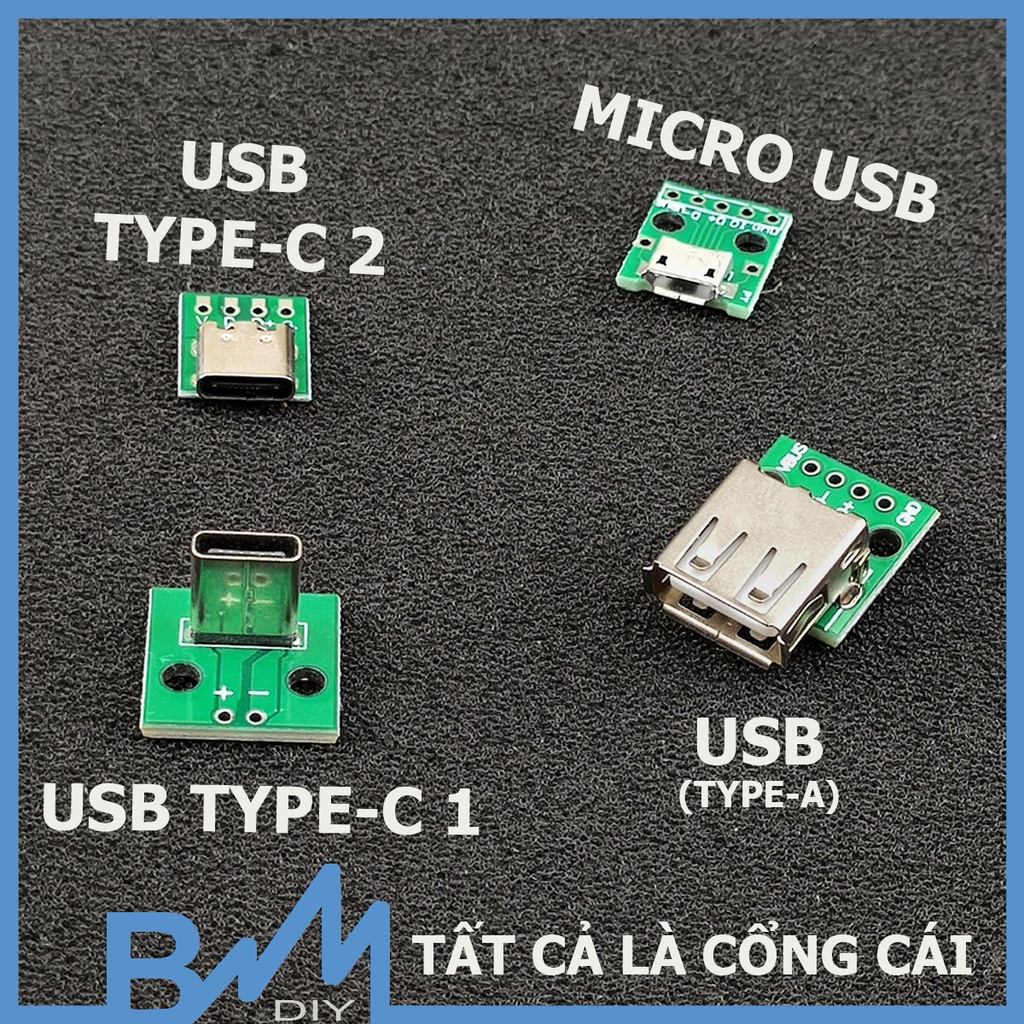 Module cổng micro usb - usb type-c