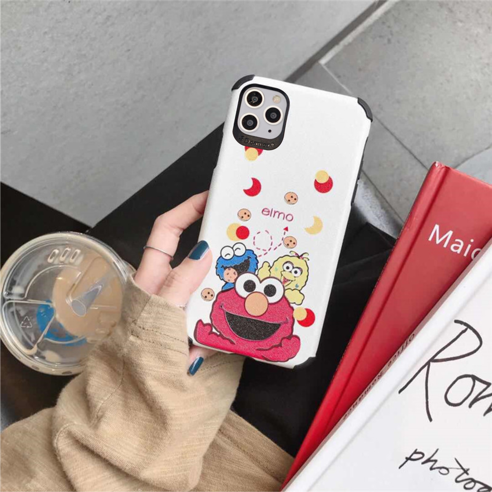 Ốp lưng da imd kaws