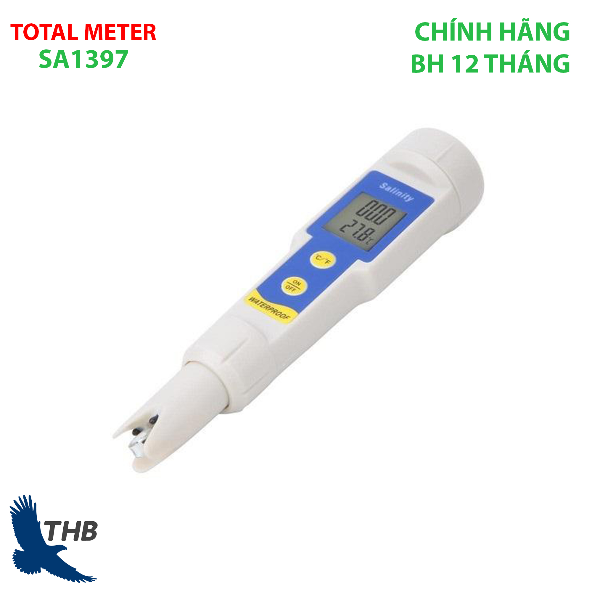 Bút đo độ mặn chống nước SA1397 Đo độ nhiễm mặn của nước trồng trọt chăn nuôi