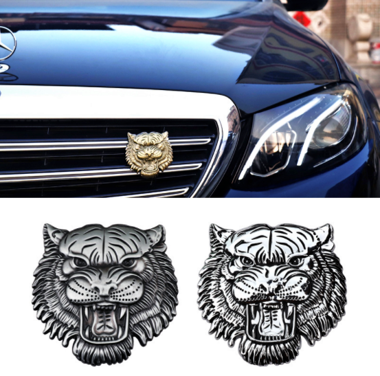 logo xe ô tô hình con hổ  hàng cao cấp chất liệu hợp kim dễ sử dụng