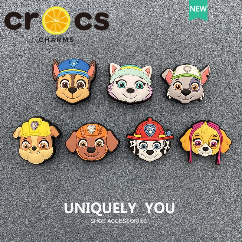 cross Phụ Kiện Trang Trí Nút Bấm Họa Tiết Hoạt Hình PAW Patrol Cho Crobbitz cross chamr dép crocs