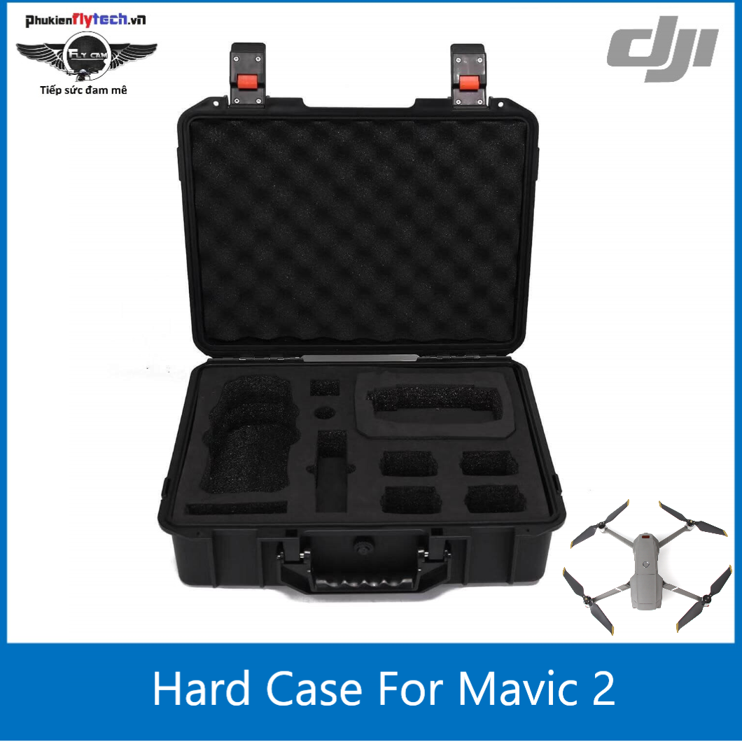 Vali mavic 2 chống sốc đựng full combo – smart controller – Original hard suicase for Mavic 2 with smart controller – Hàng chính hãng DJI  - Cứng cáp bền bỉ, chống nước tuyệt đối