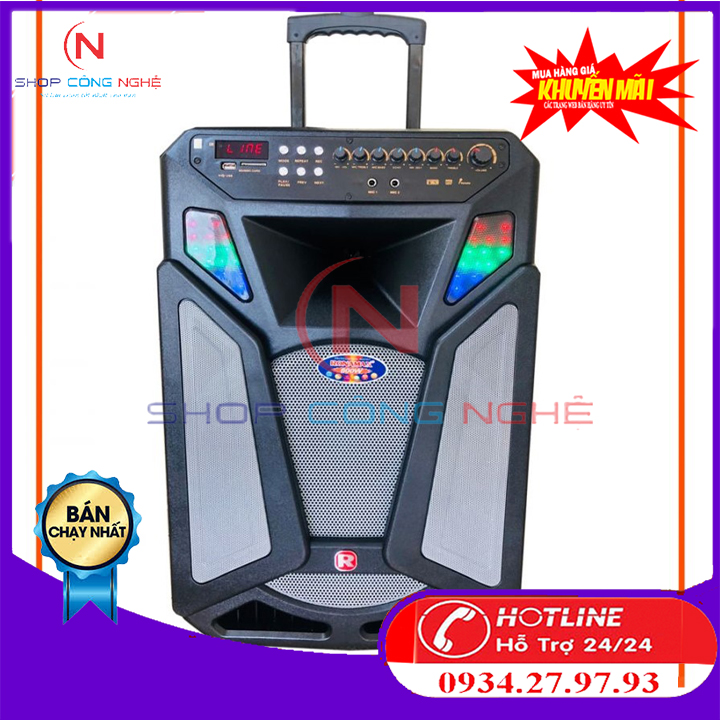 Loa kéo di động ronamax l15a loa bass 4 tấc công suất cực khủng thiết kế đẹp mắt chơi nhạc cực hay karaoke cực đã