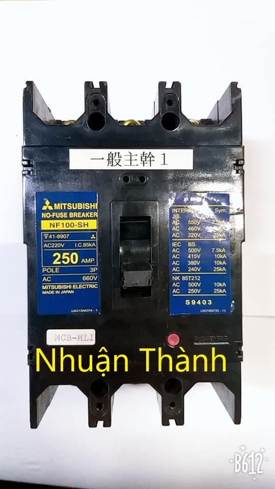 Aptomat 3 Pha Mitsubishi Nội Địa Nhật 250A / CB nội địa 250A 3 pha/ Cầu dao tự động