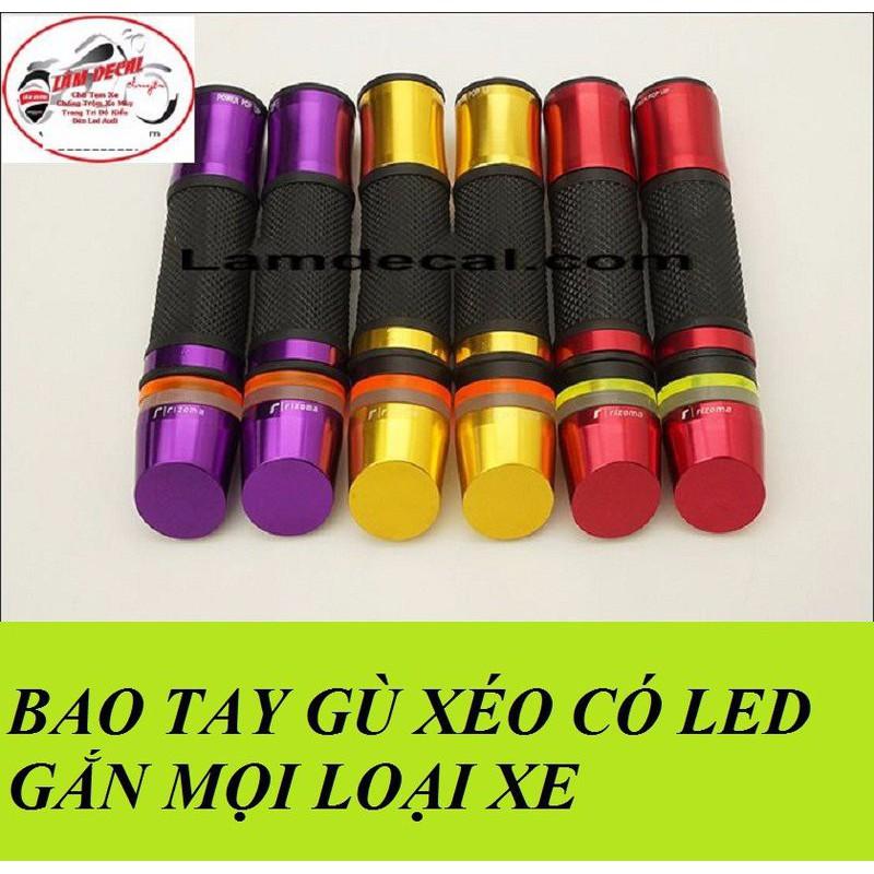 Trọn bộ bao tay gù xéo có đèn LED RIZOMA độ xe máy siêu sang