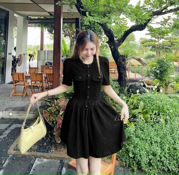 Đầm thun gân nữ siêu hot