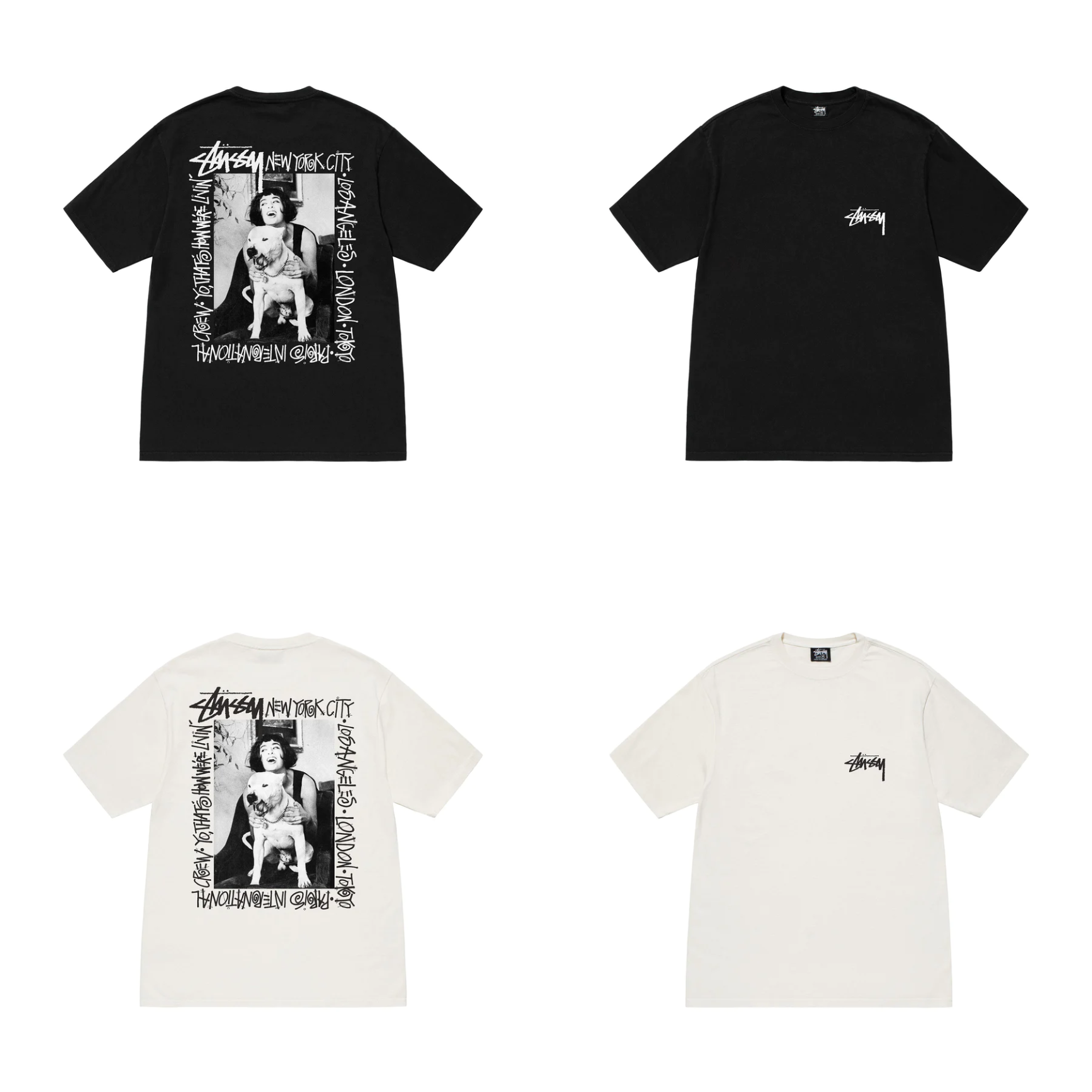 Áo thun stussy how we're livin' pigment dyed unisex - có sẵn