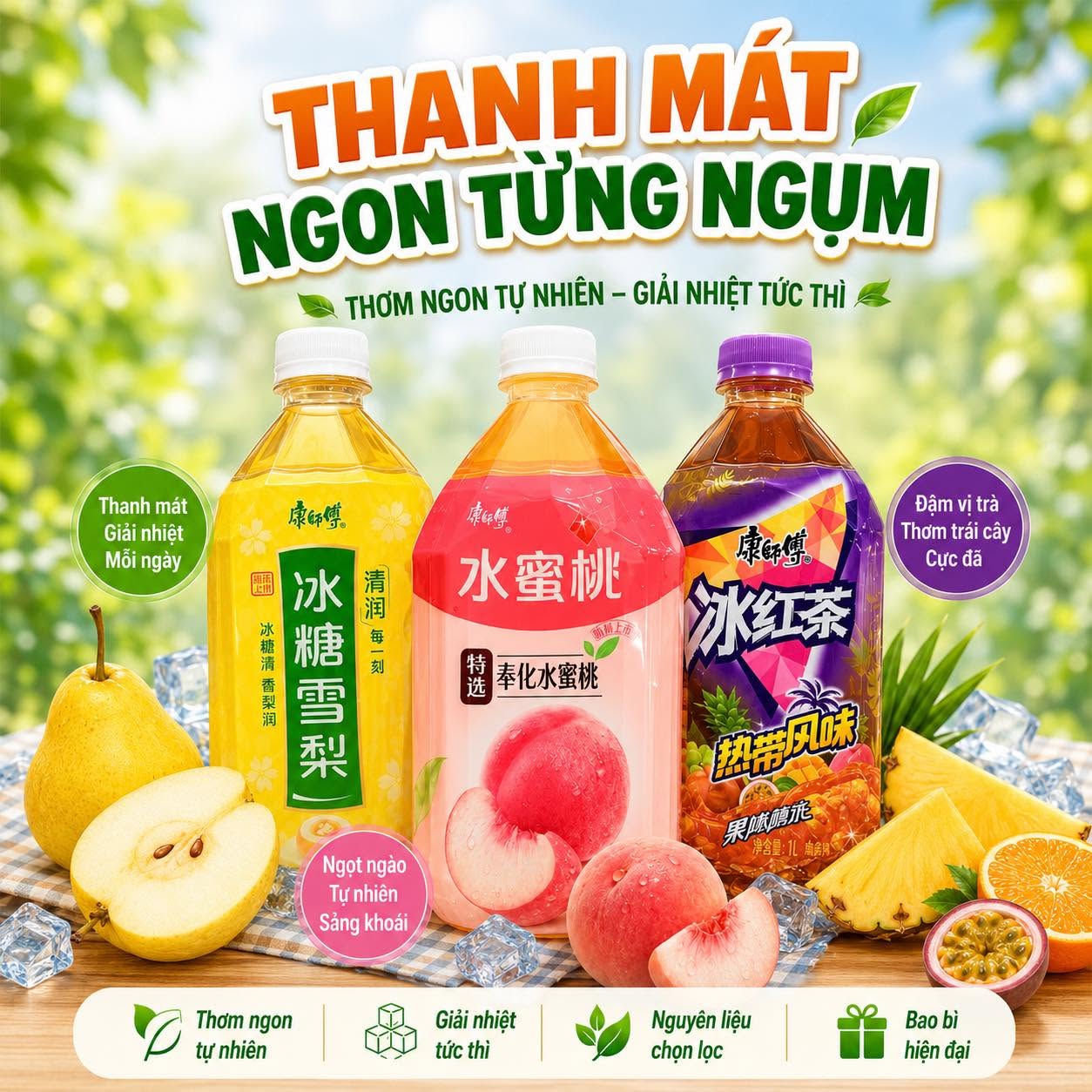 Nước Lê / Trà Chanh Kang Shi Fu Các Loại
