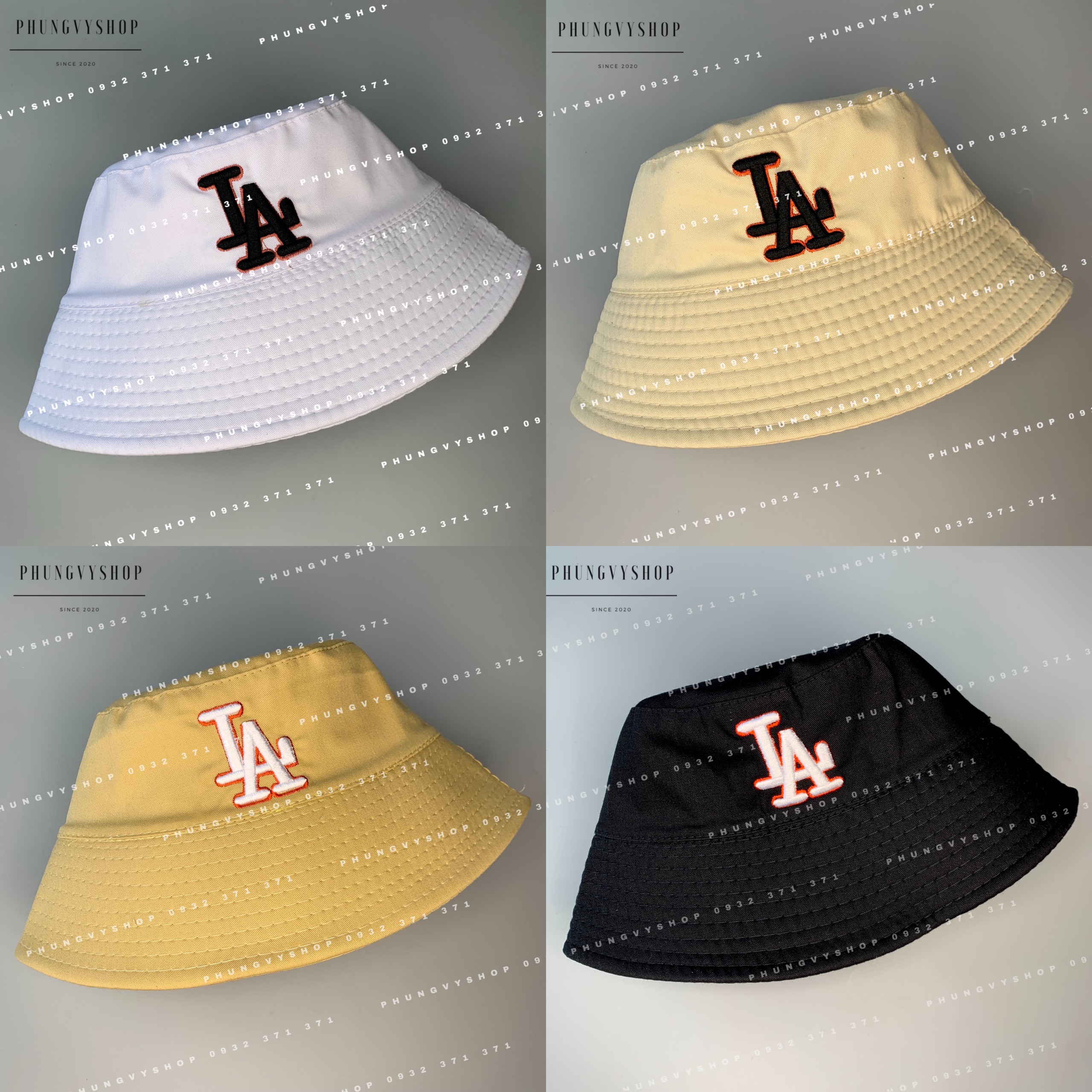 Mũ cụp cực hot unisex nam nữ-siêu rẻ thêu lã viền chỉ đỏ - nón sụp bucket tai bèo