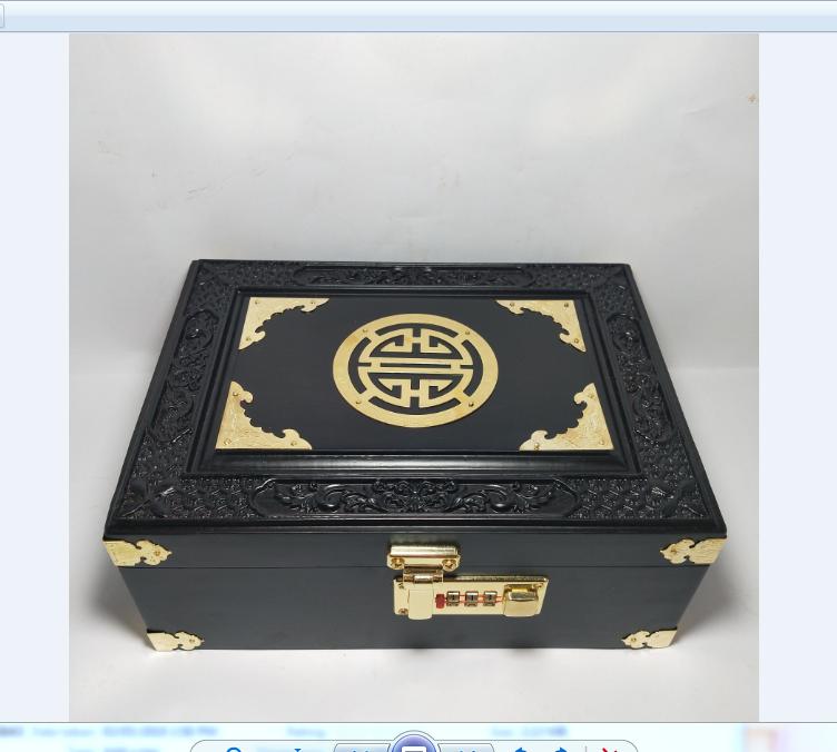 HỘP TRANG SỨC - HỘP ĐỰNG CON DẤU GỖ MUN CAO CẤP CHẠM MẶT KHÓA MÃ SỐ LOẠI 1 - ẢNH THẬT