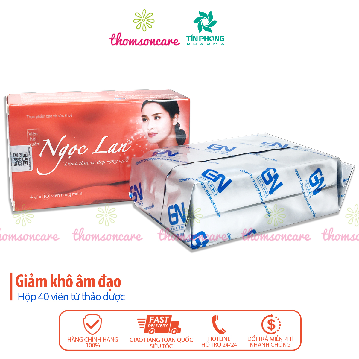 Viên hồi xuân Ngọc Lan - bổ sung nội tiết tố nữ cải thiện hết khô âm đạo từ mầm đậu nành và vitamin E