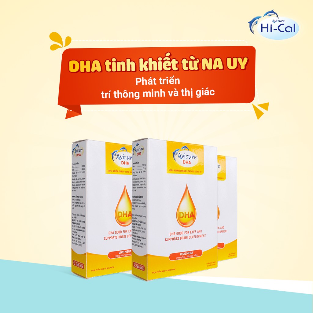 Avisure DHA - DHA tinh khiết từ Na Uy cho mẹ bầu, giúp bé phát triển não bộ và thị giác tối ưu