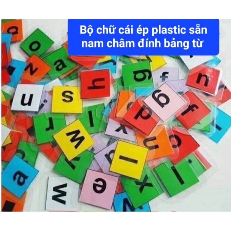 Bộ 26 chữ cái Tiếng Anh có nam châm cho bé vui học.................