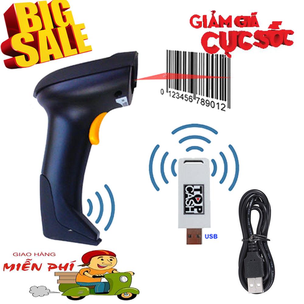 Đầu Đọc Mã Vạch, máy quét mã vạch không dây - Máy Bắn Mã Vạch Không Dây Cao Cấp, Máy Scan Cực Nhanh, Quét Mã Vạch Hàng Hóa,, Nhỏ, Gọn, Tiện Dụng, Công Nghệ Laser Tiên Tiến , Sale-50%, Bảo Hành 12 Tháng 1 Đổi 1 Trên Toàn Quốc