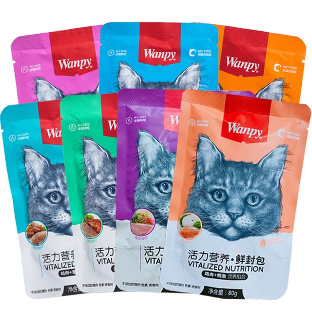 Pate Wanpy 80g thơm ngon, bổ dưỡng cho mèo