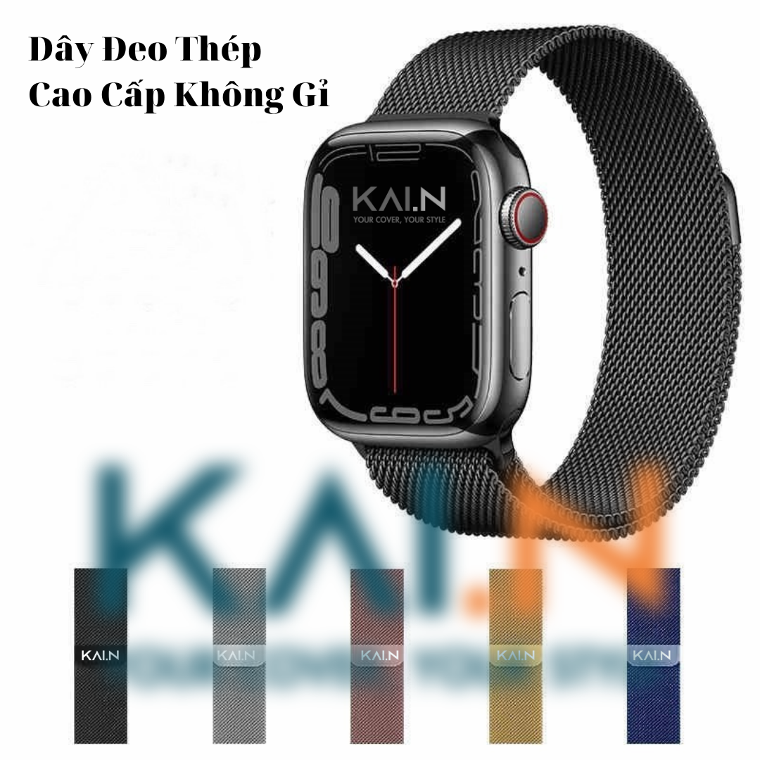 Dây đeo thay thế kai.n mesh dành cho apple watch ultra / apple watch series all - hàng nhập khẩu