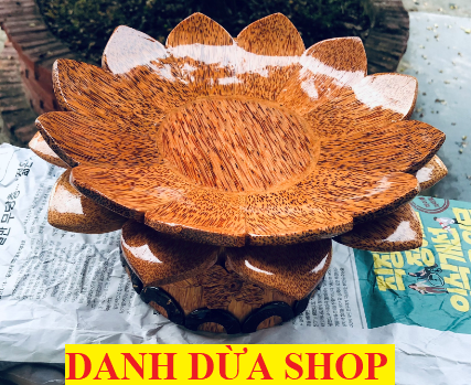Có Video - Dĩa trái cây làm bằng gỗ dừa - đĩa bánh mứt ngày Tết - đĩa trưng bàn thờ - đĩa thờ cúng - HÀNG LOẠI 1 - mỹ nghệ gỗ dừa - DANH DỪA SHOP