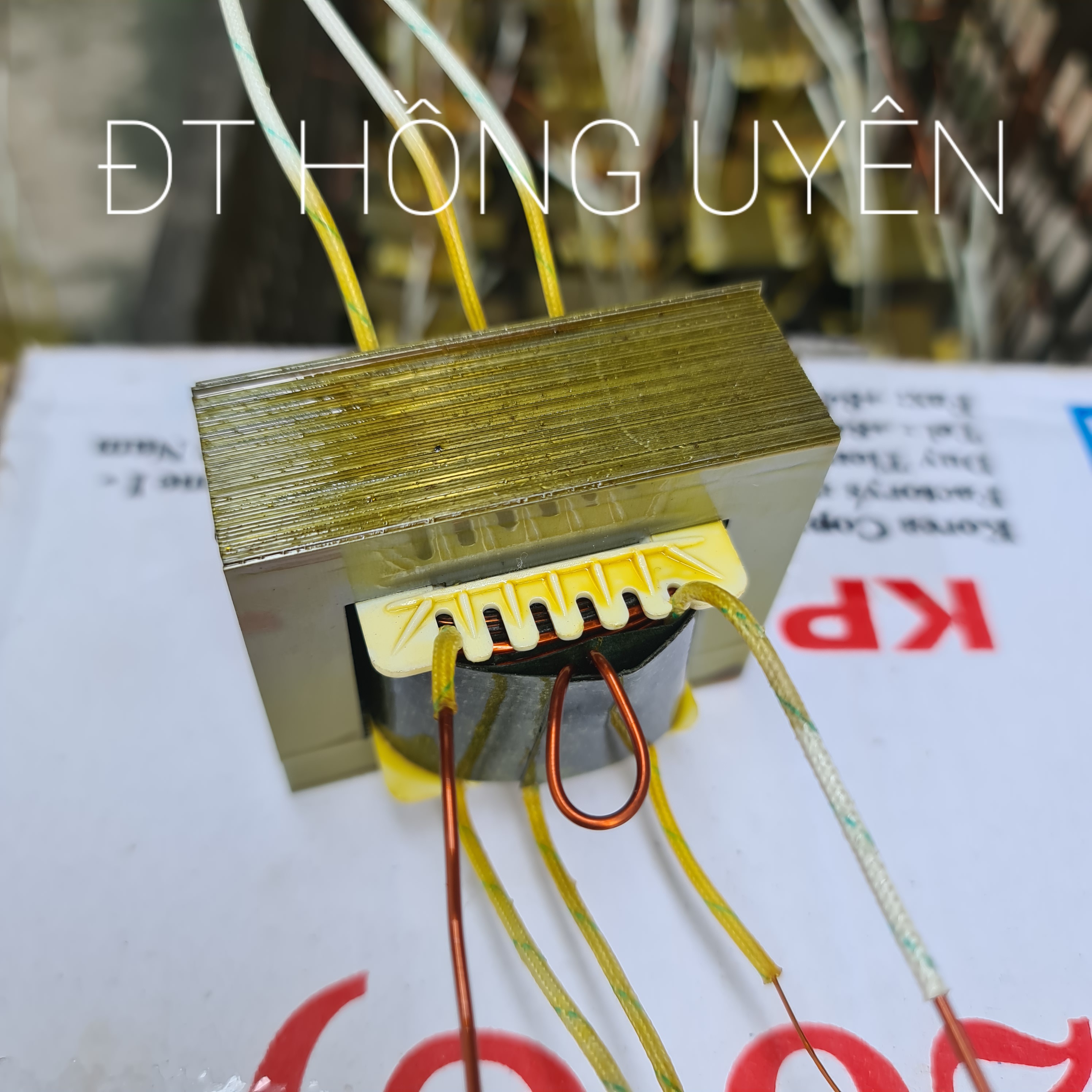 Biến áp cơ quấn sẵn chạy 12d718 + 2 con đệm b688. biến áp 2 vế c chung