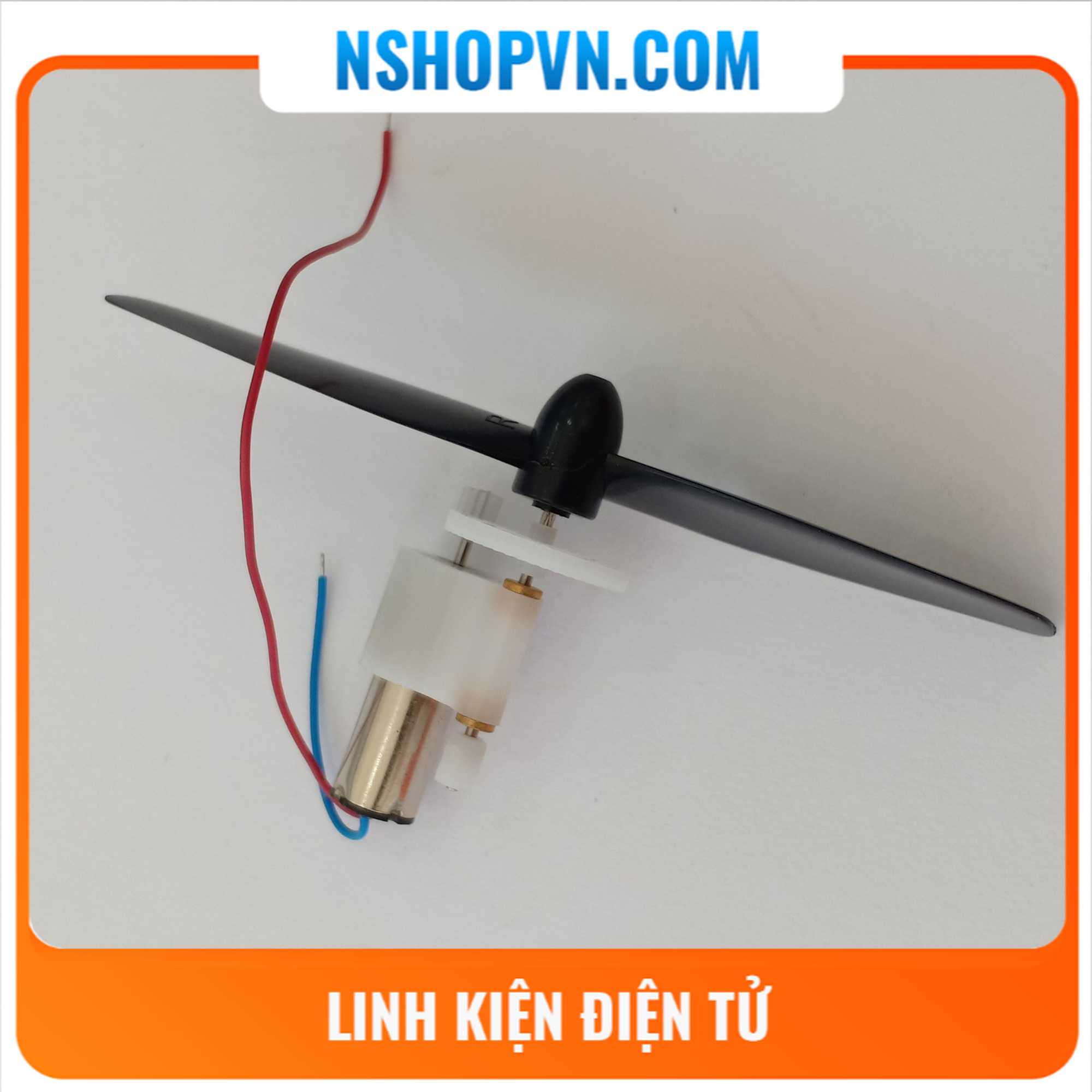 Động cơ coreless 720 giảm tốc kèm cánh quạt R