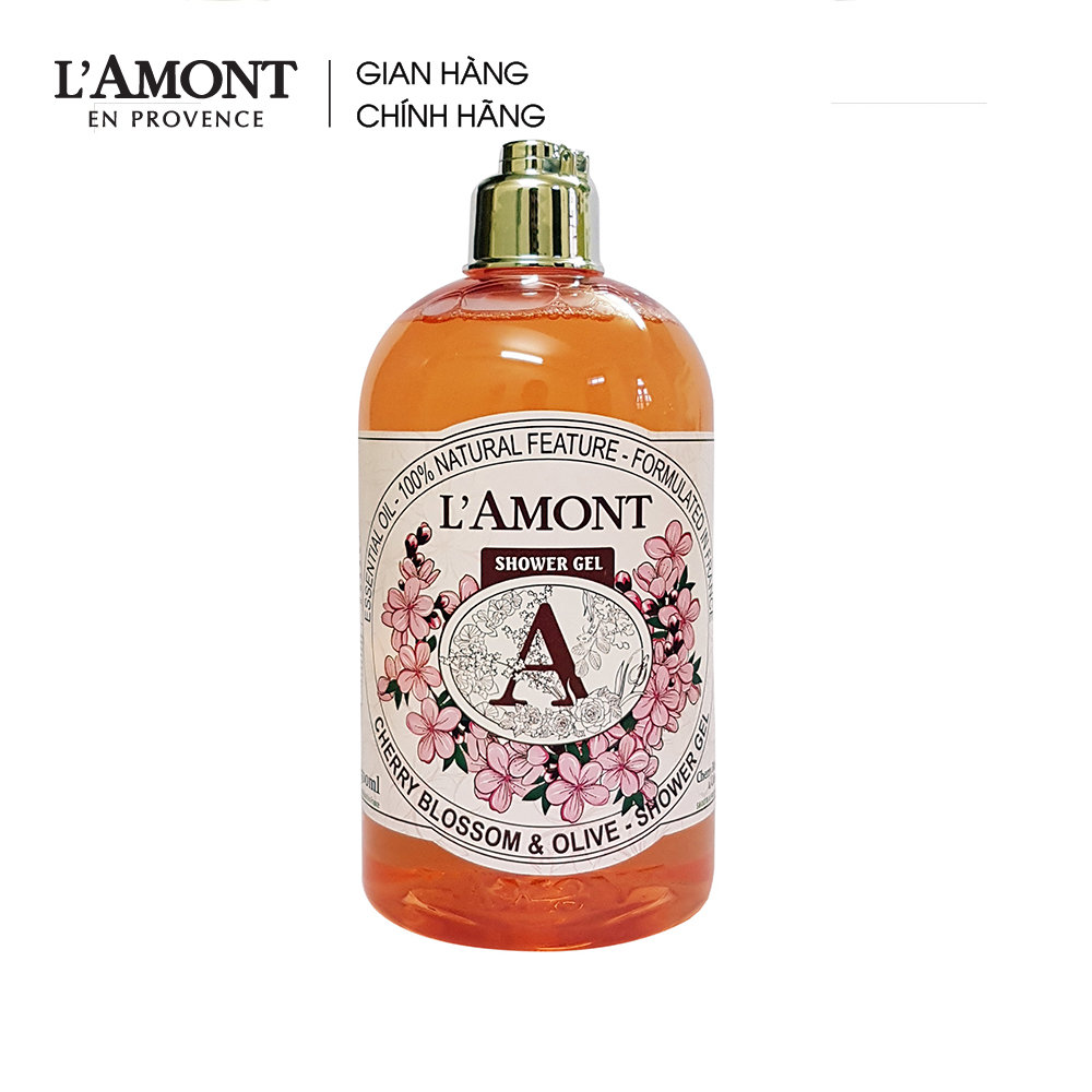 Sữa tắm Cherry Blossom (hương hoa anh đào) 500ml - L'Amont En Provence