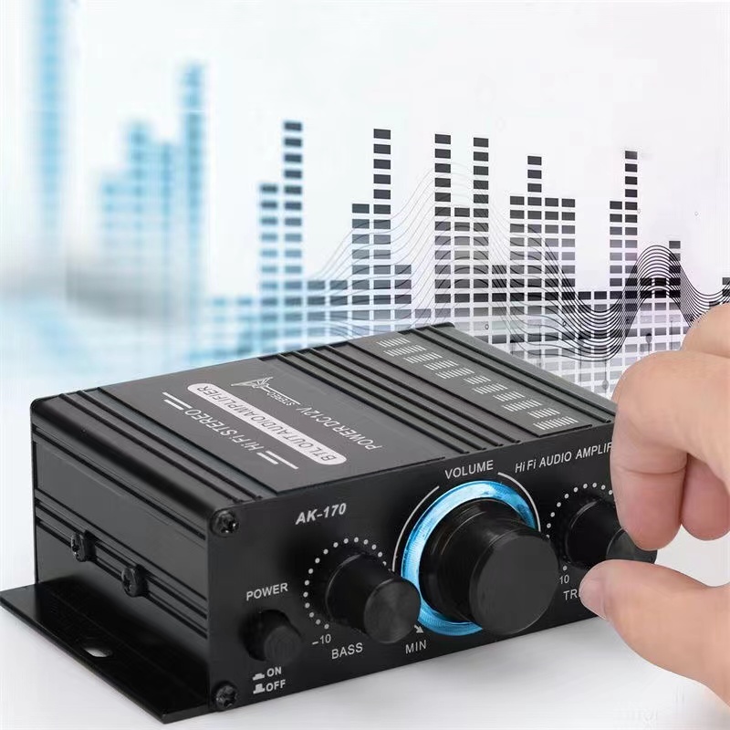 Bộ khuếch đại âm thanh 12v cỡ nhỏ Bluetooth 20hz-20khz