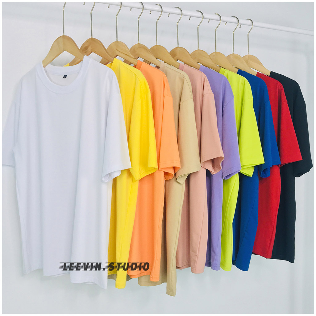 Áo thun nữ TRƠN UNISEX form rộng - Áo thun nam Street Style Cotton 4 Chiều - UNISEX OVERSIZE TEE [TE-TR01] Leevin Store