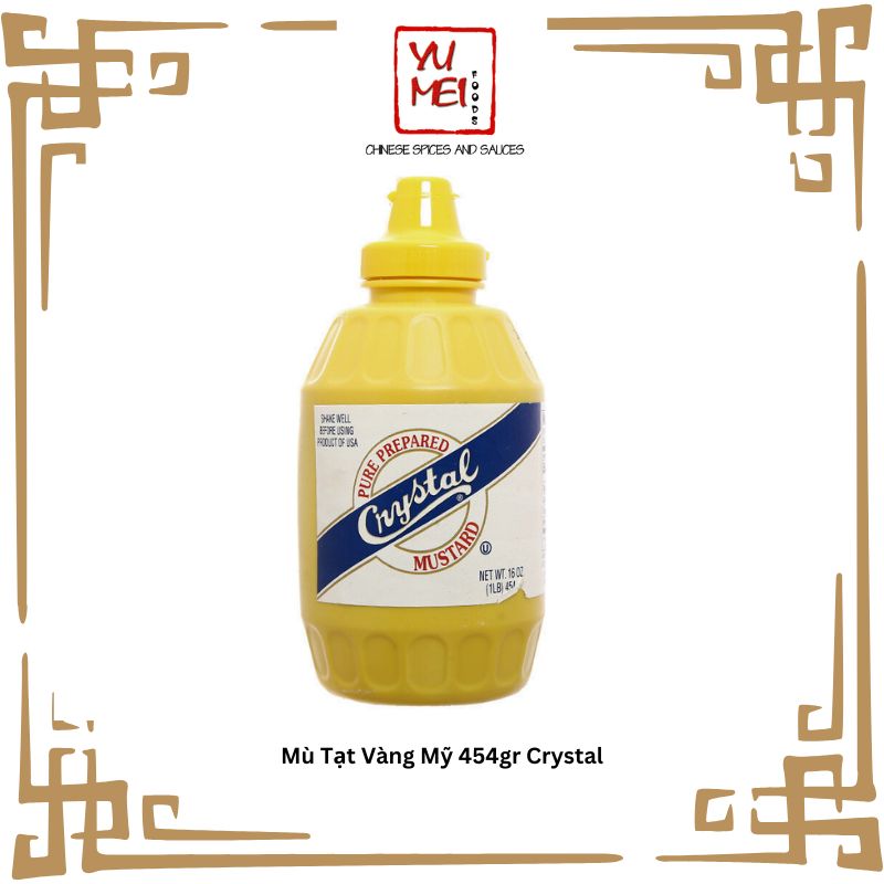 Mù tạt vàng mỹ 454gr crystal