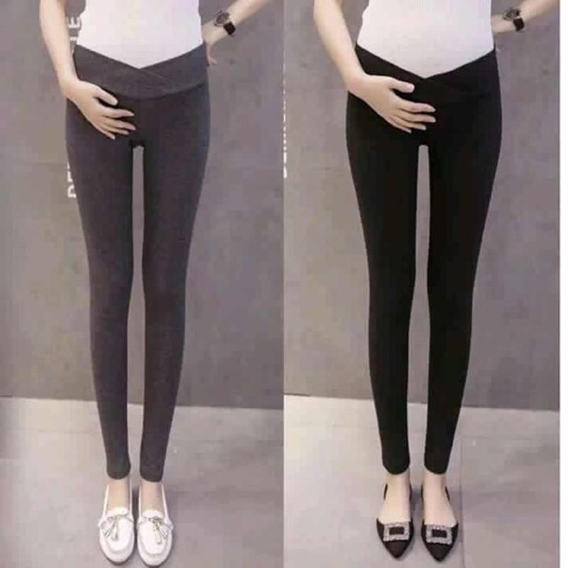Quần bầu len cạp chéo mới